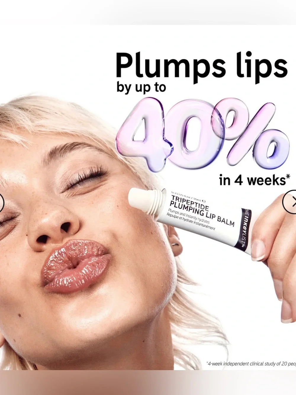 Inkey List **Two** Tripeptide Plumping Lip Balm in Pink and Berry **New in Box**